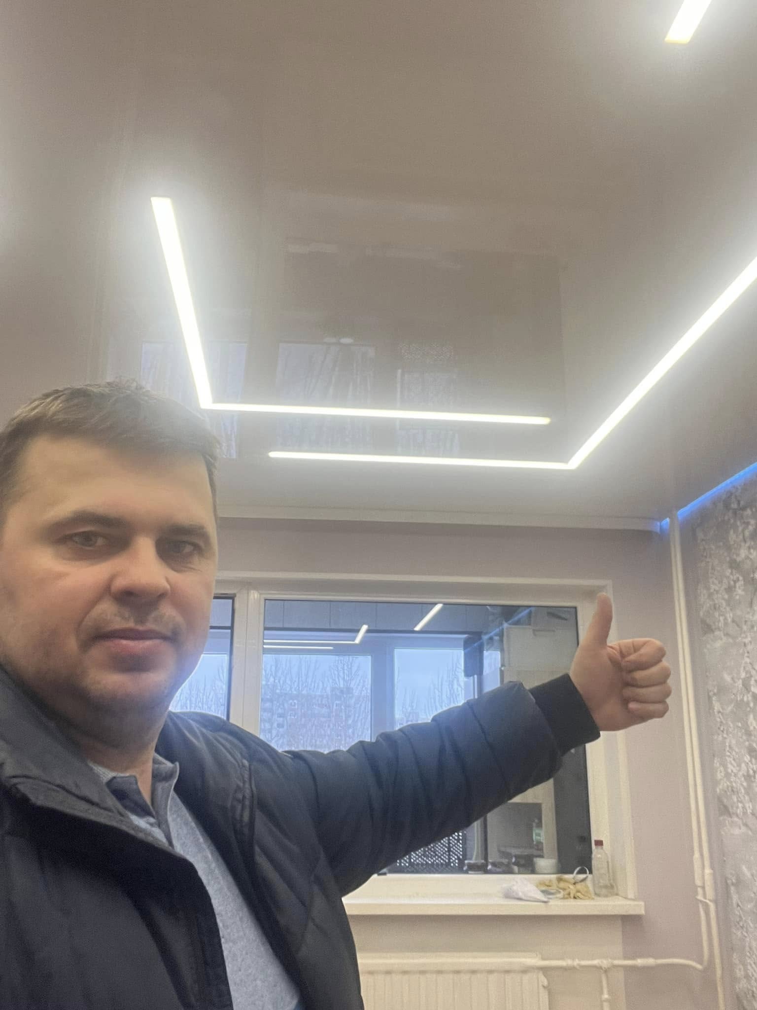Натяжной потолок в Нарве, работа 3 / Pinglagi Narvas, töö 3